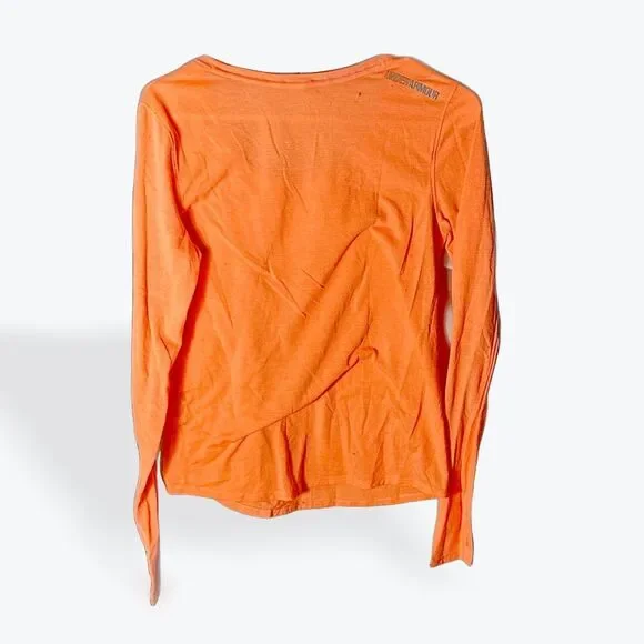 Under-Armour Womens Long Sleeve Top | Peach | Size SM/P - Picture 2 of 5